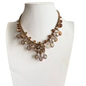 JULIANA D&E Bronze and Topaz Cha Cha Dangle Necklace Vintage bookpiece